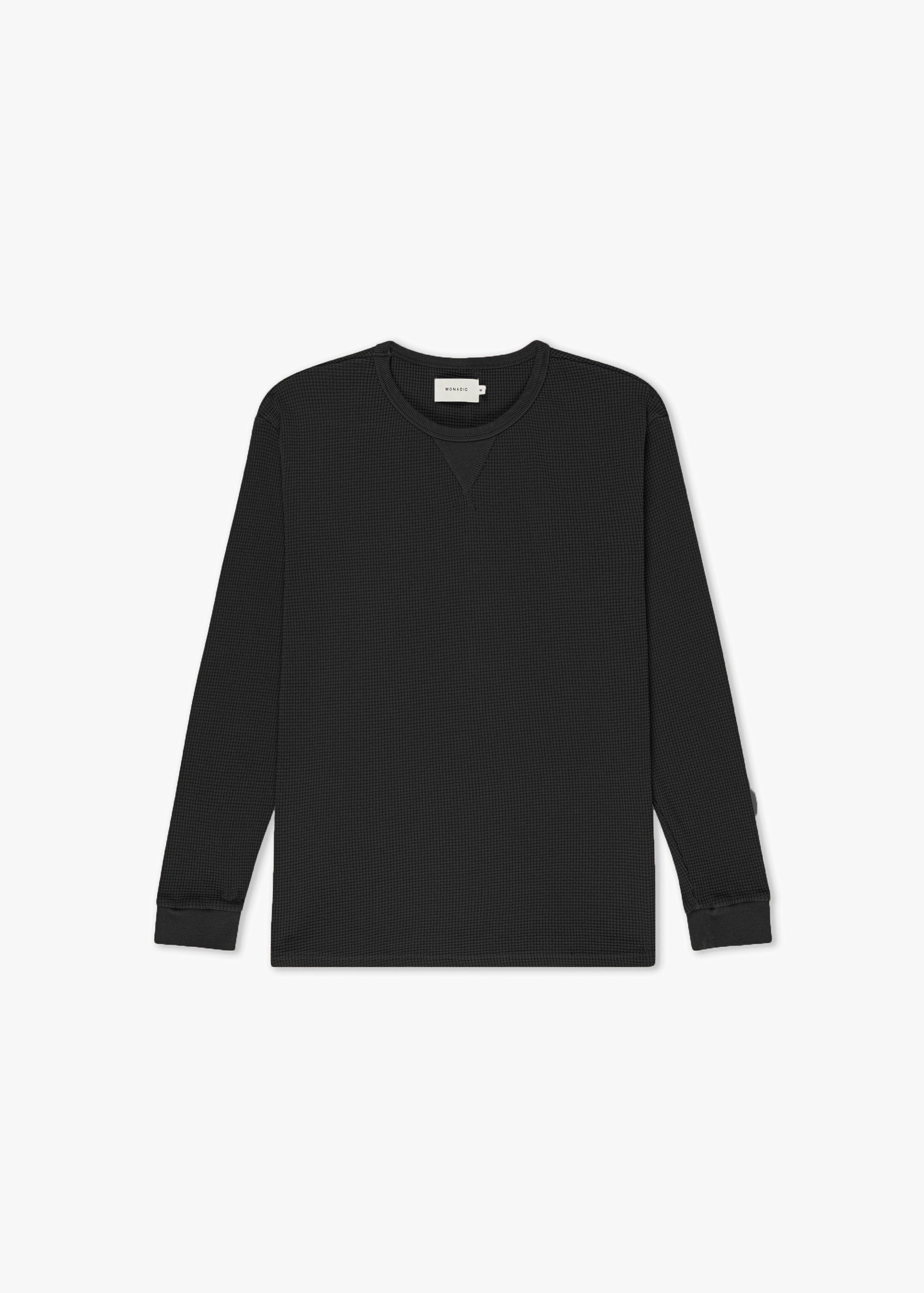 Waffle Knit Thermal Black – MONADIC