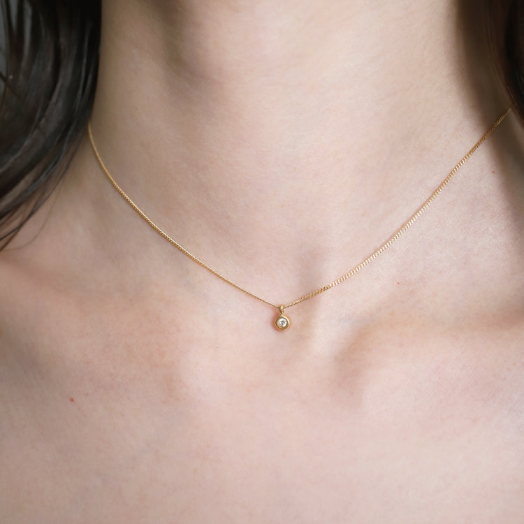 予約】K18 フレークネックレス