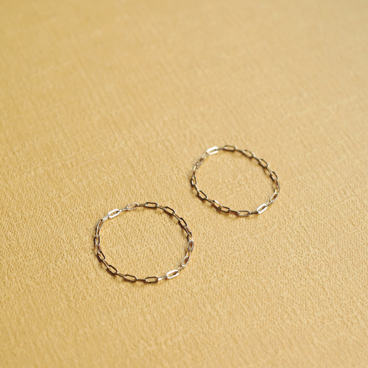 一部予約】K18 グリームチェーンリング