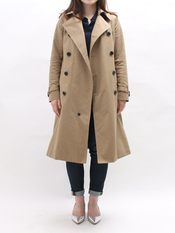 大人気HYKEのトレンチコート！身長別シルエットチャート！