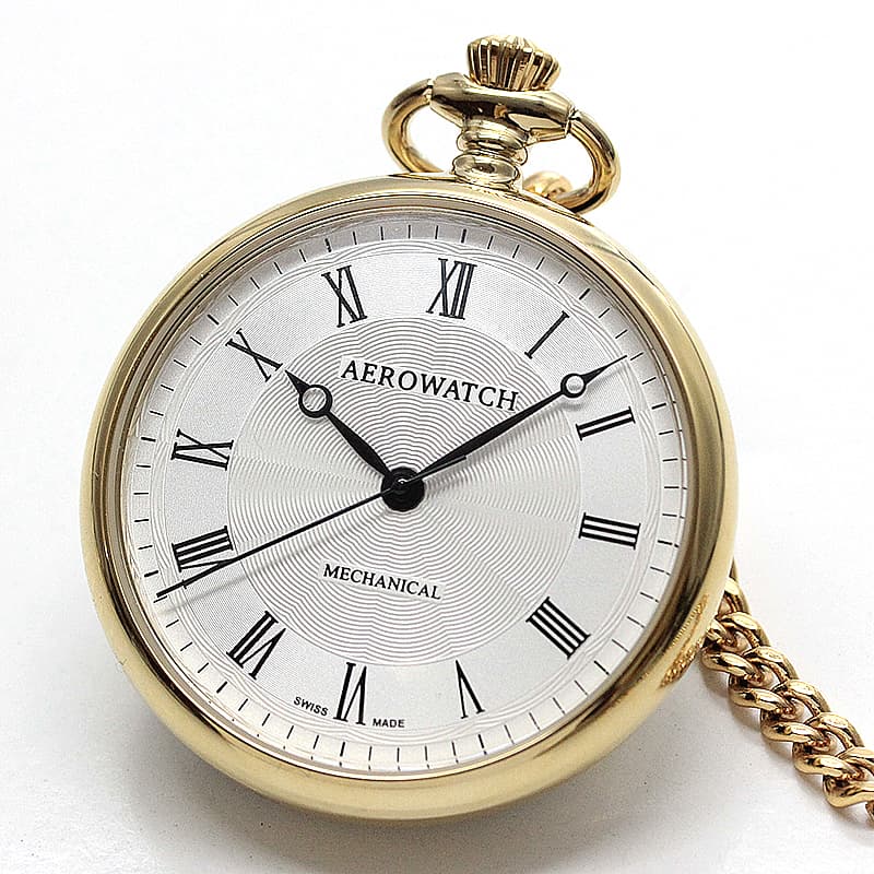 アエロ（AERO） オープンフェイス 手巻き式 40828JA02 懐中時計