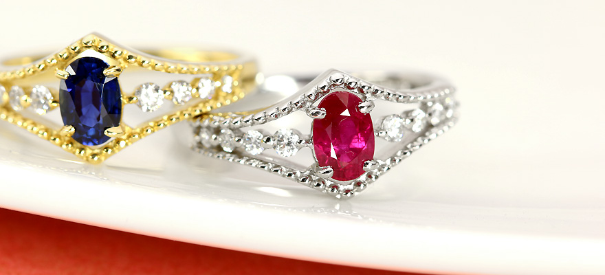 ルビー 0.4ct ダイヤモンド 0.1ct プラチナ リング（指輪）【品質