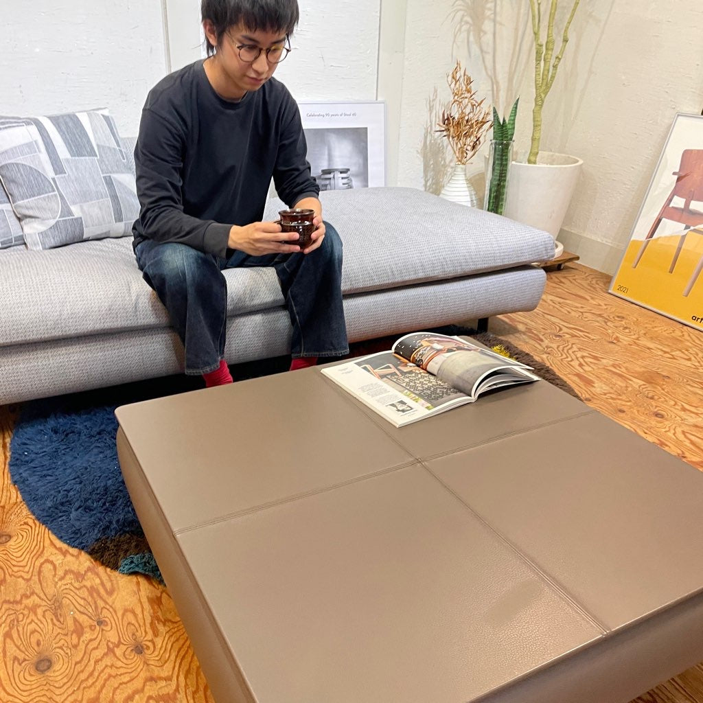 arflex / アルフレックス MIO / ミオ 革張り90テーブル ローテーブル