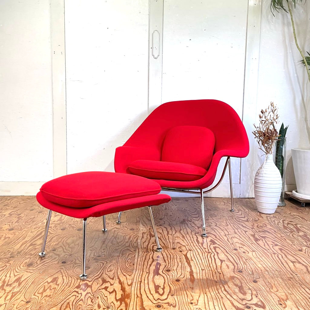 ノール / Knoll ノル ウームチェア オットマンセット サーリネン