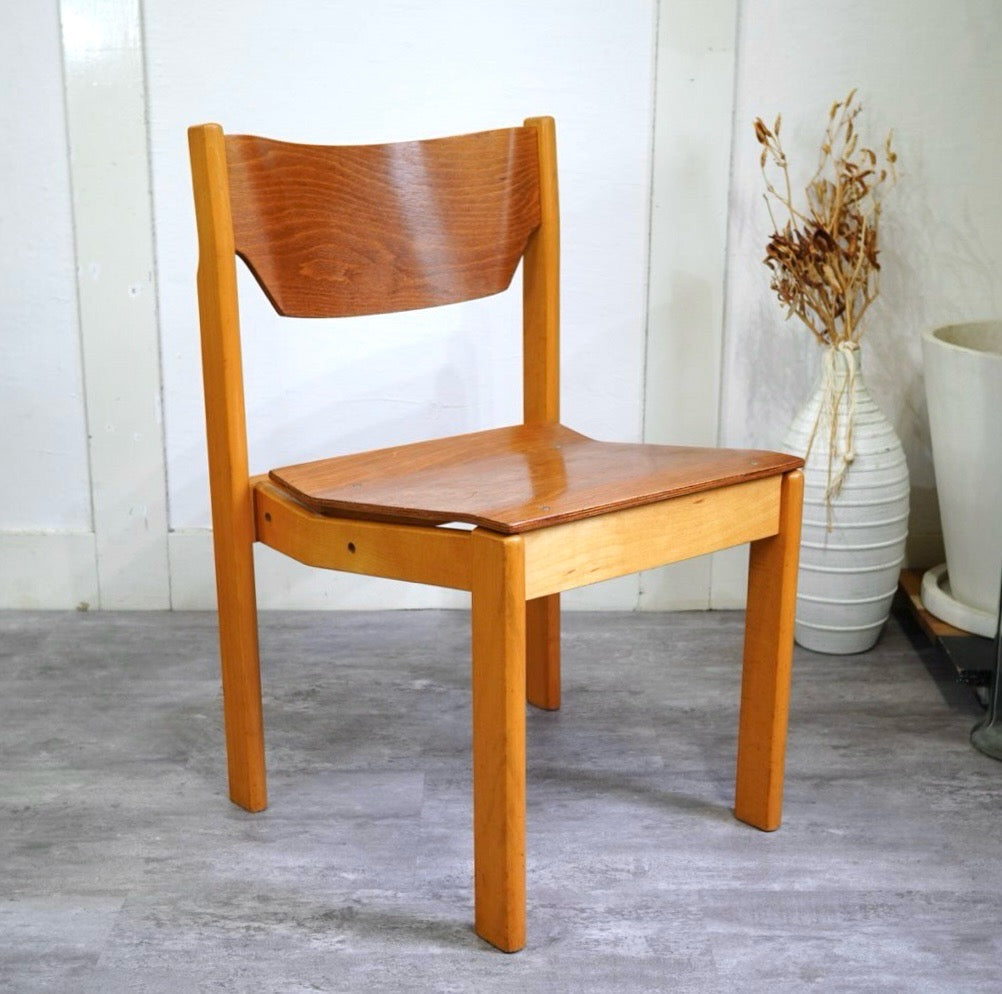 ヴィンテージ スクールチェア 学校椅子 ダイニングチェア オランダ製