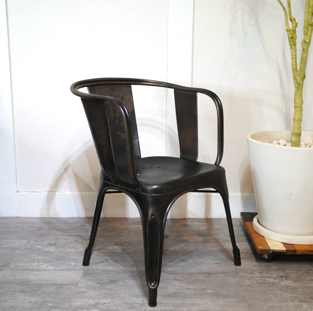 トリックス / TOLIX Aチェア アームチェア ブラック ヴィンテージ 中古