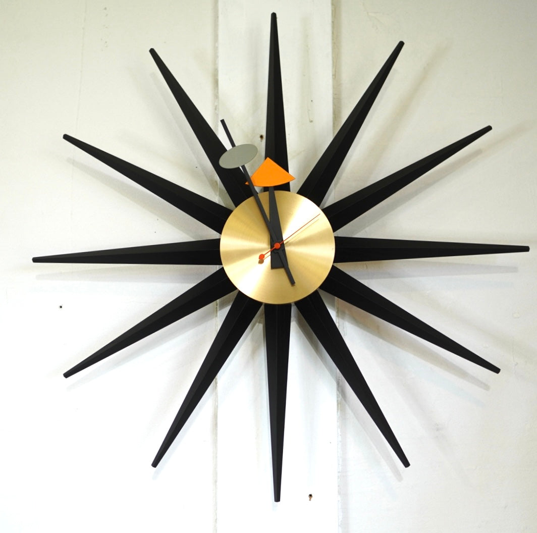 ヴィトラ Vitra サンバースト Sunburst Clock ブラック ジョージ
