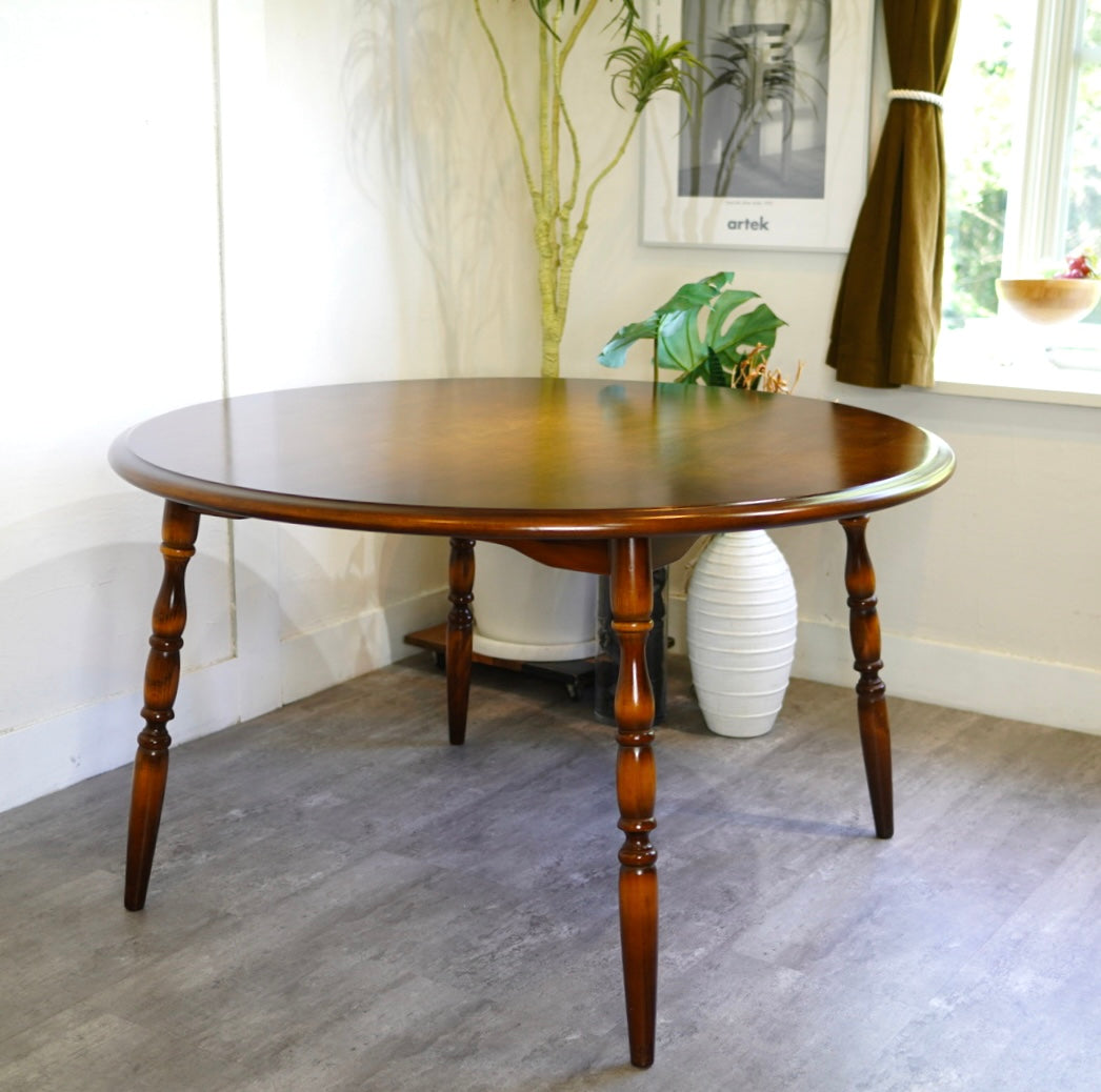 飛騨産業 / HIDA 穂高 ラウンドダイニングテーブル 中古 木 円 机 廃盤