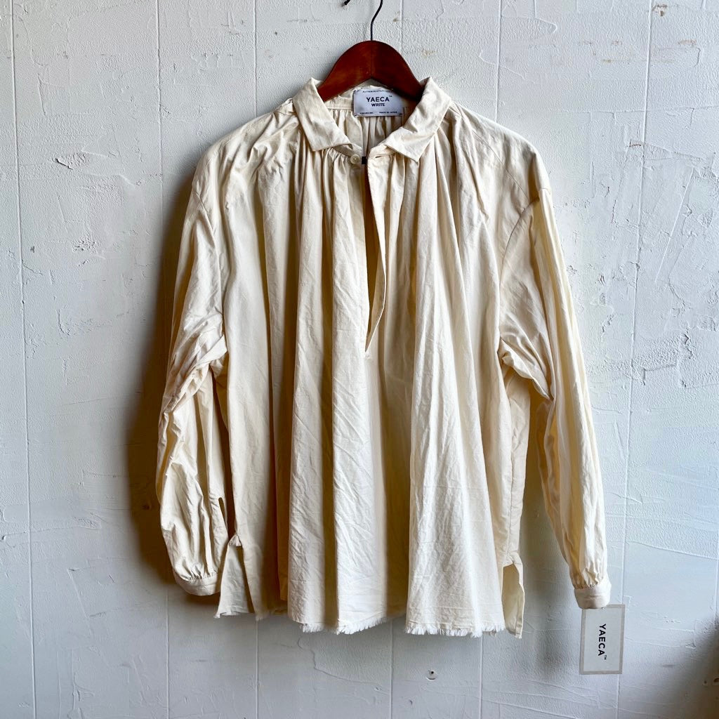 古着】ヤエカ / YAECA ギャザーブラウス / GATHER BLOUS 98106 未使用