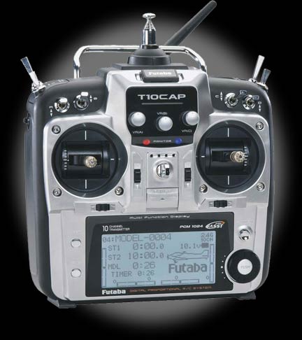 Robot MarketPlace - Futaba 10C 10-Channel 2.4Ghz Radio System - Mode 1