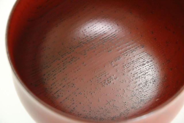 雑煮椀 大汁椀 喜八工房 欅（けやき）の木 百合型椀（大） 山帰来