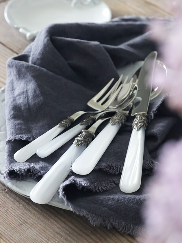 イタリア EME（エメ）社 Napoleonカトラリーパールホワイト