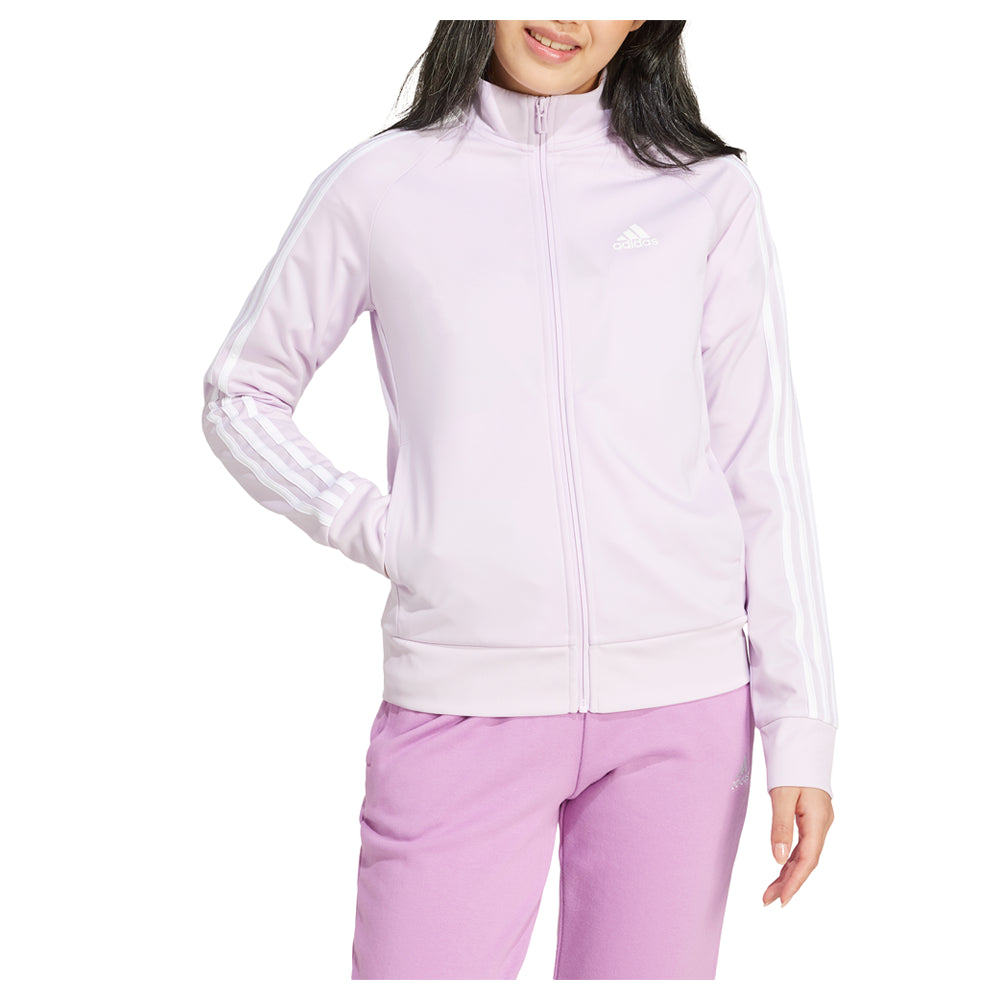 Shop Purple Womens Primegreen Essentials Warm Up Full Zip Jacket