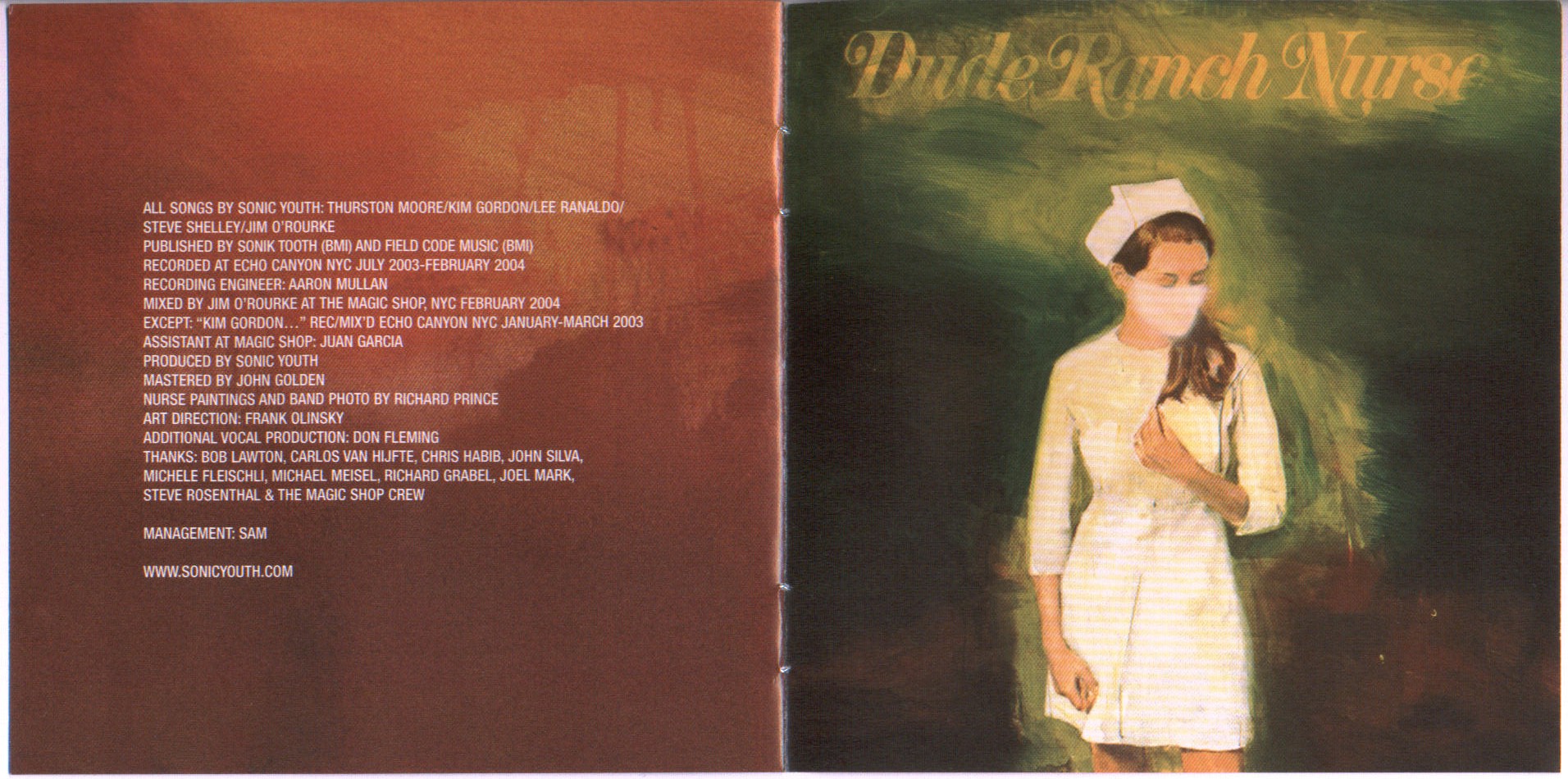 SONICYOUTH.COM DISCOGRAPHY - ALBUM: SONIC NURSE