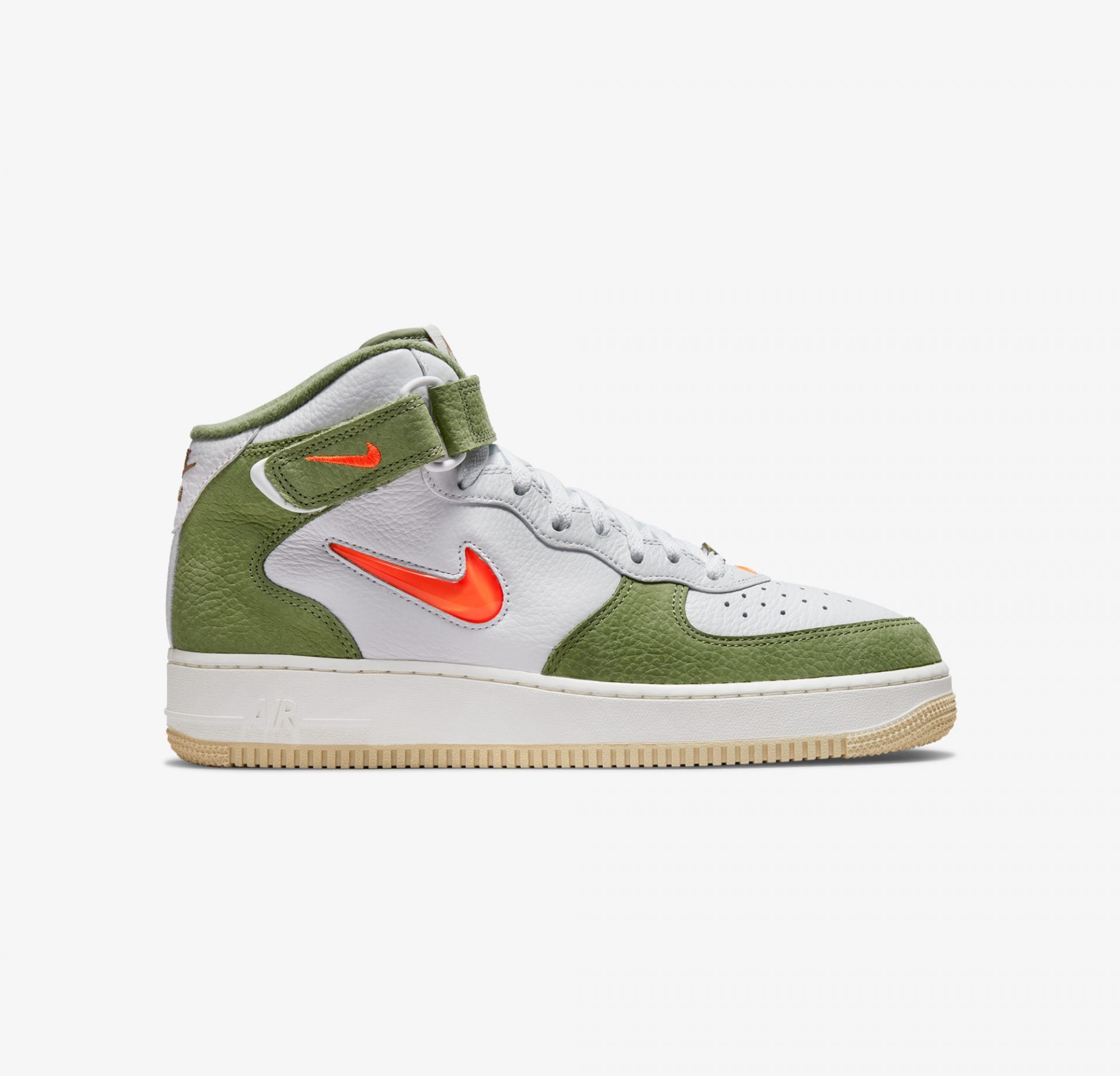 Buy NIKE AIR FORCE 1 MID '07 ' OLIVE GREEN / TOTAL ORANGE