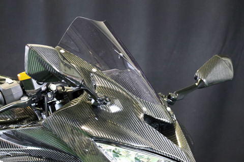 Ninja ZX-25R (2020-) 純正用ミラーカバー --