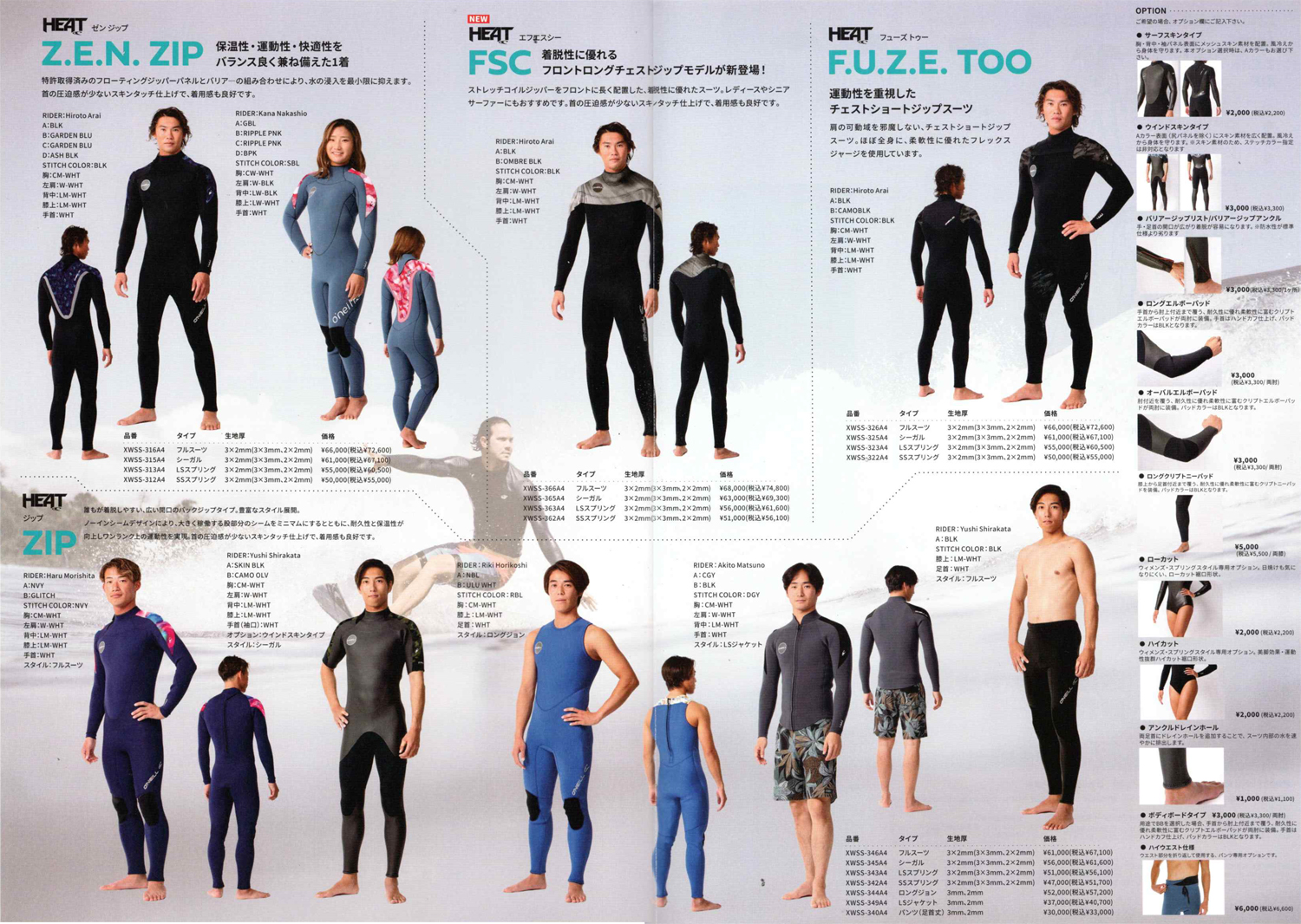 オニールウエットスーツ2024 Spring & Summer最新カタログ届きました