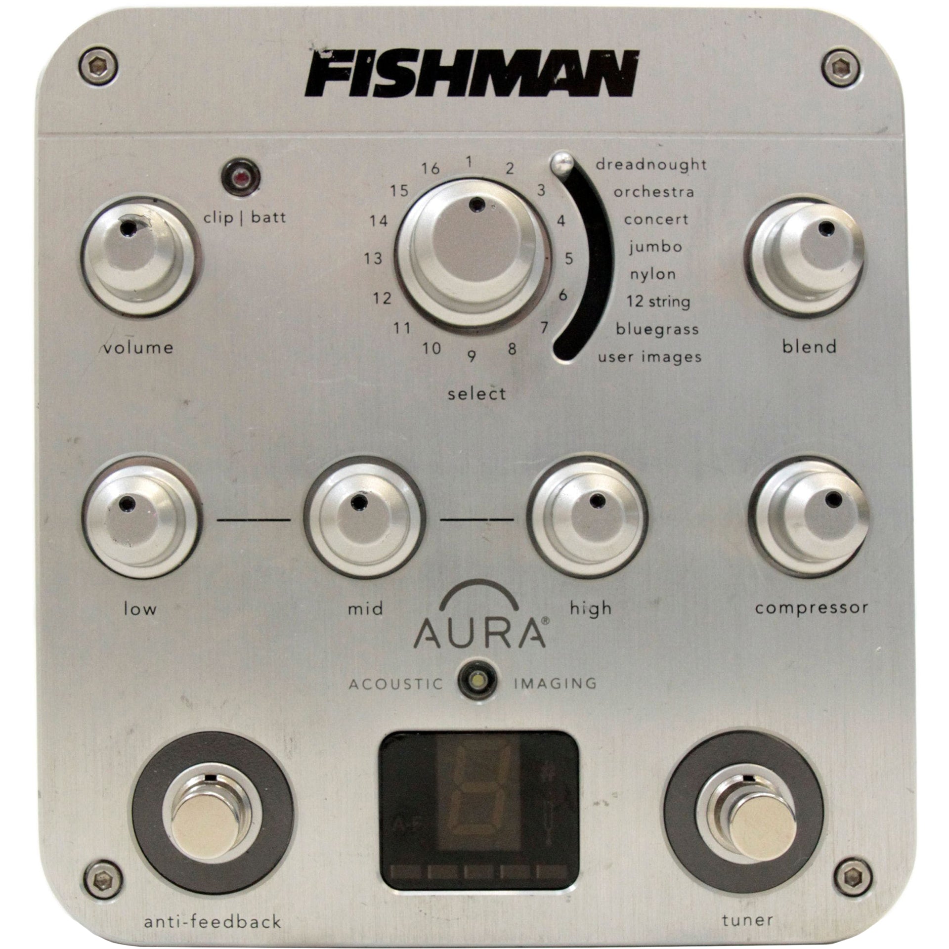 Fishman Aura Spectrum DI Imaging Pedal / Direct Box w/ 128 Facto