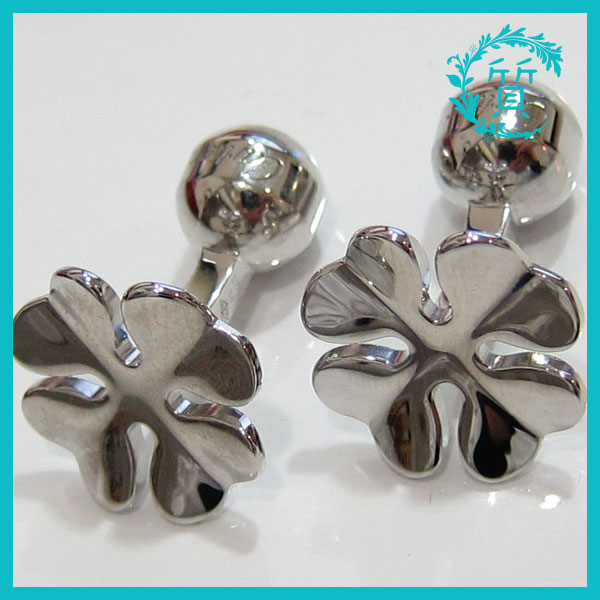 美品 カルティエ Cartier カフス シルバー925 四葉のクローバー 送料