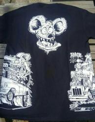RAT FINK ラットフィンク マルチプリント Tee (BK)｜新潟の雑貨通販