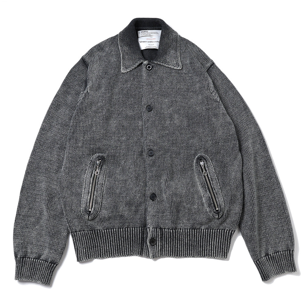 DAIRIKU(ダイリク)Vintage Dyed Knit Jacket (25AW K5) | DAIRIKU