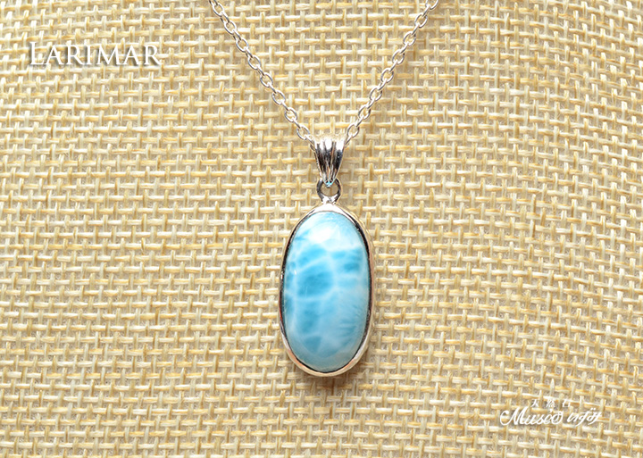 最高品質 ラリマーペンダントトップ一点物 シルバー925製