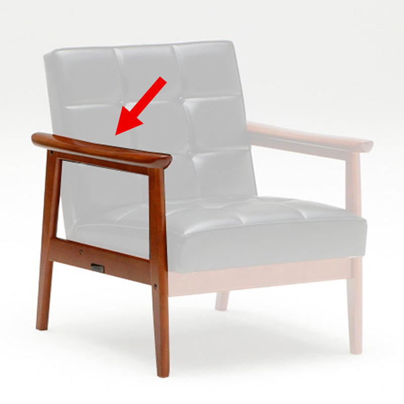 カリモク60 Kチェア右アーム/ロゴプレート付き ウォールナット塗装