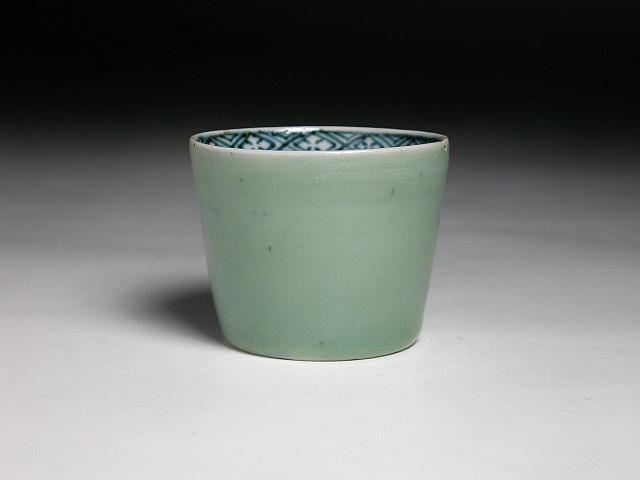 古美術 三樹 - 古伊万里 青磁釉蕎麦猪口 | 古美術品専門サイト