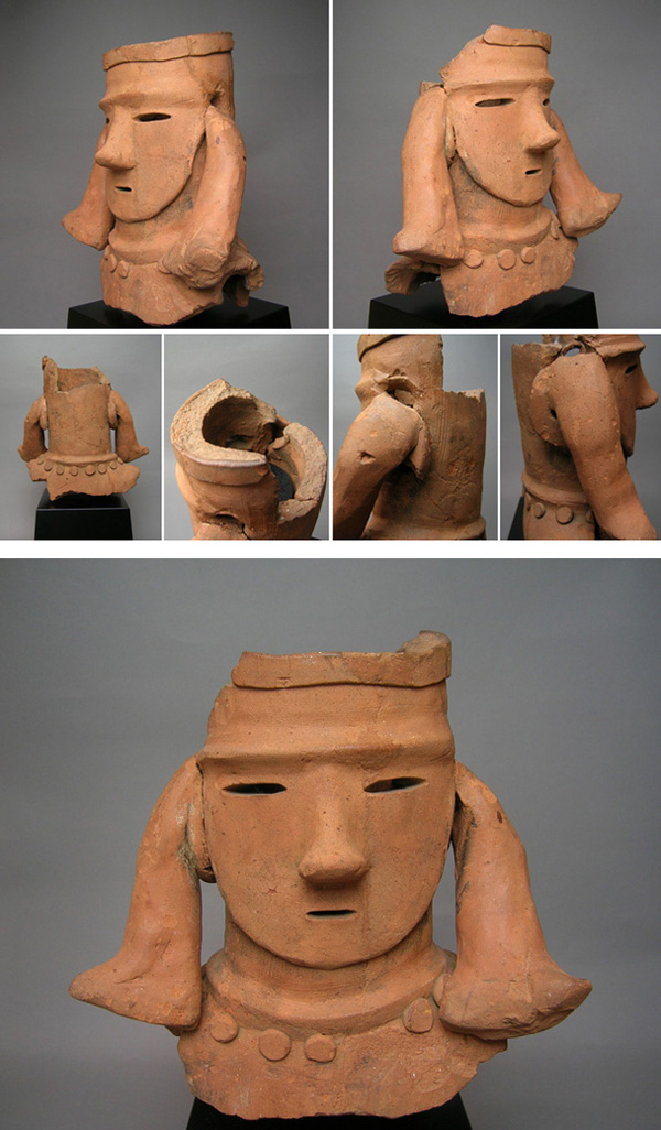 半蔵門ギャラリー - 人物埴輪頭部 | 古美術品専門サイト fufufufu.com