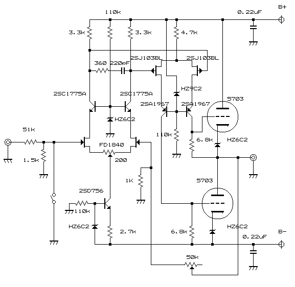 金田式DCアンプ No－166 真空管CDラインアンプ ＆ No