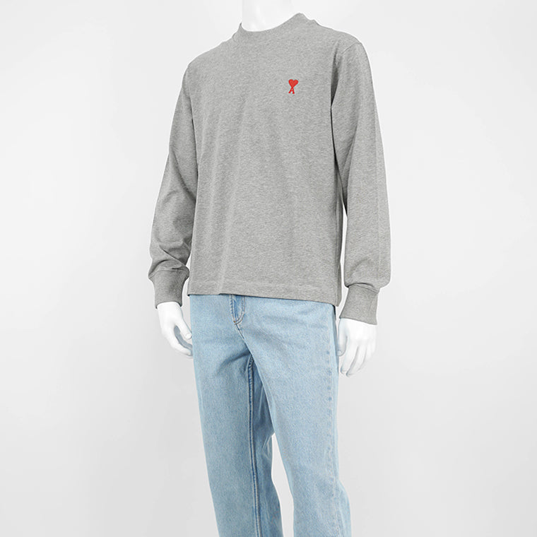 アミ AMI メンズ 長袖Tシャツ グレー – WORLDCLUB1989