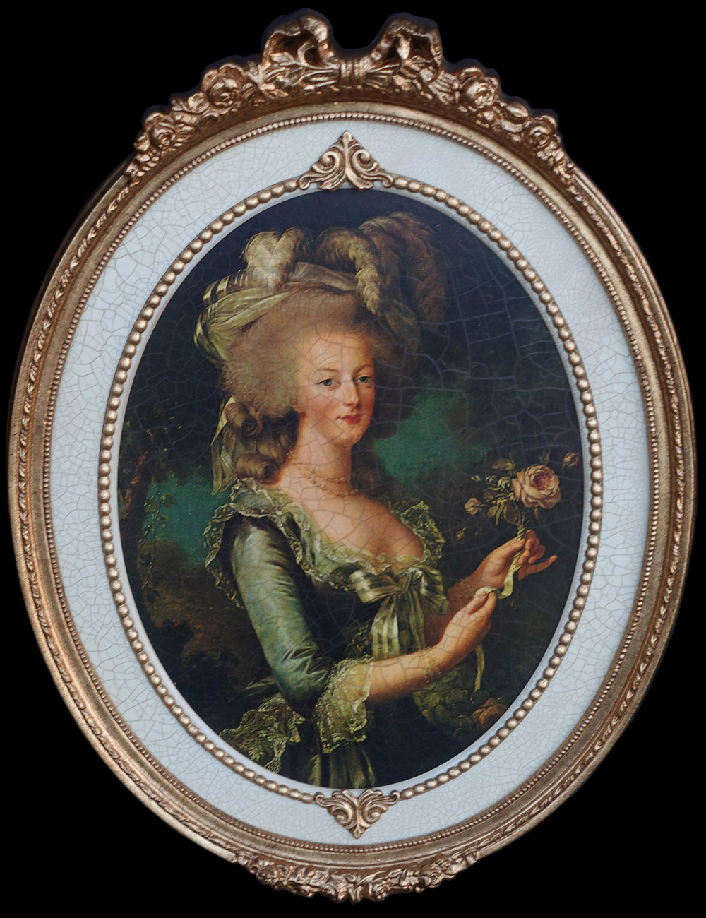 世界の名画 複製画 『マリー・アントワネット』 E.ヴィジェ・ルブラン