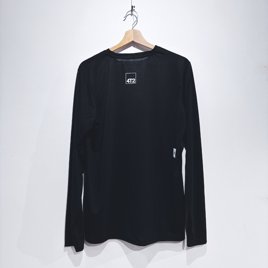 saysky clean motion longsleeve, black, running is boring. – 4T2