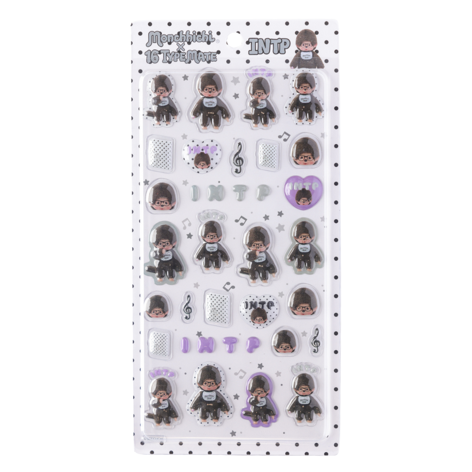 16TYPEMATE×monchhichi ちゅるきゅんシール/INTP – 16 TYPE MATE