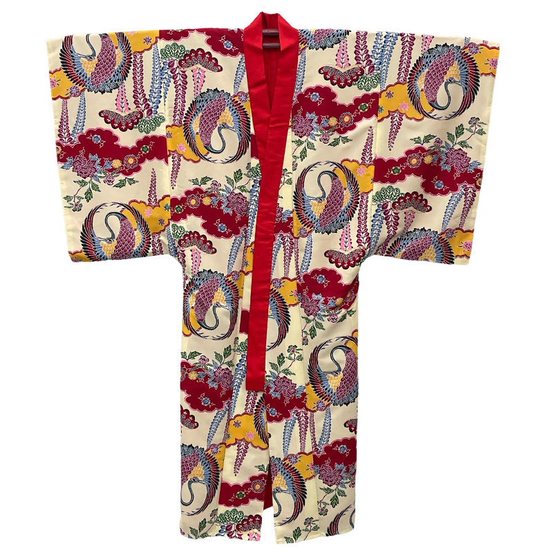 紅型打ち掛け 一越大鶴丸柄 仕立て上がり 通販 | つは琉球店