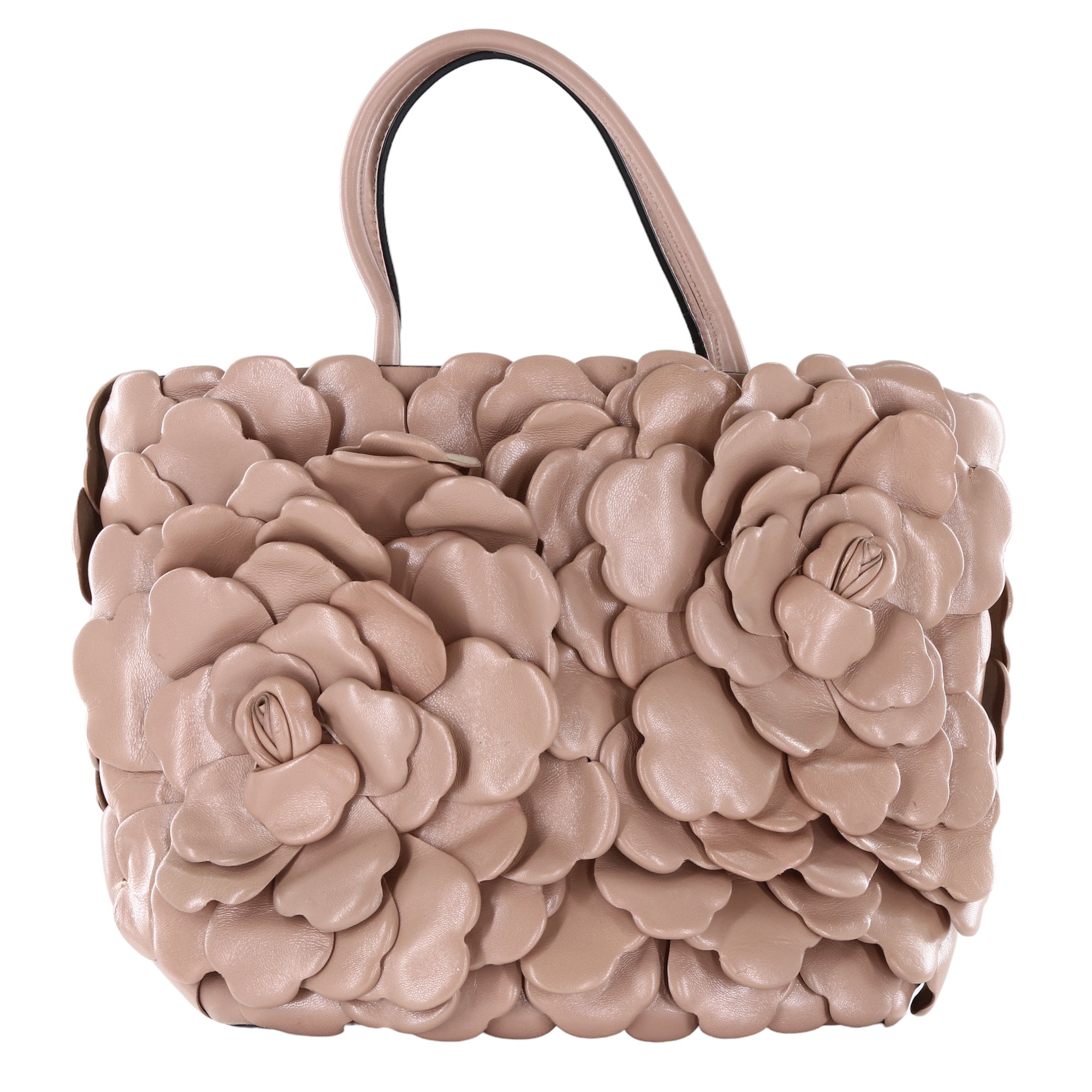 Authentic Valentino Atelier Bag 03 Rose Edition Ivory Leather Mini