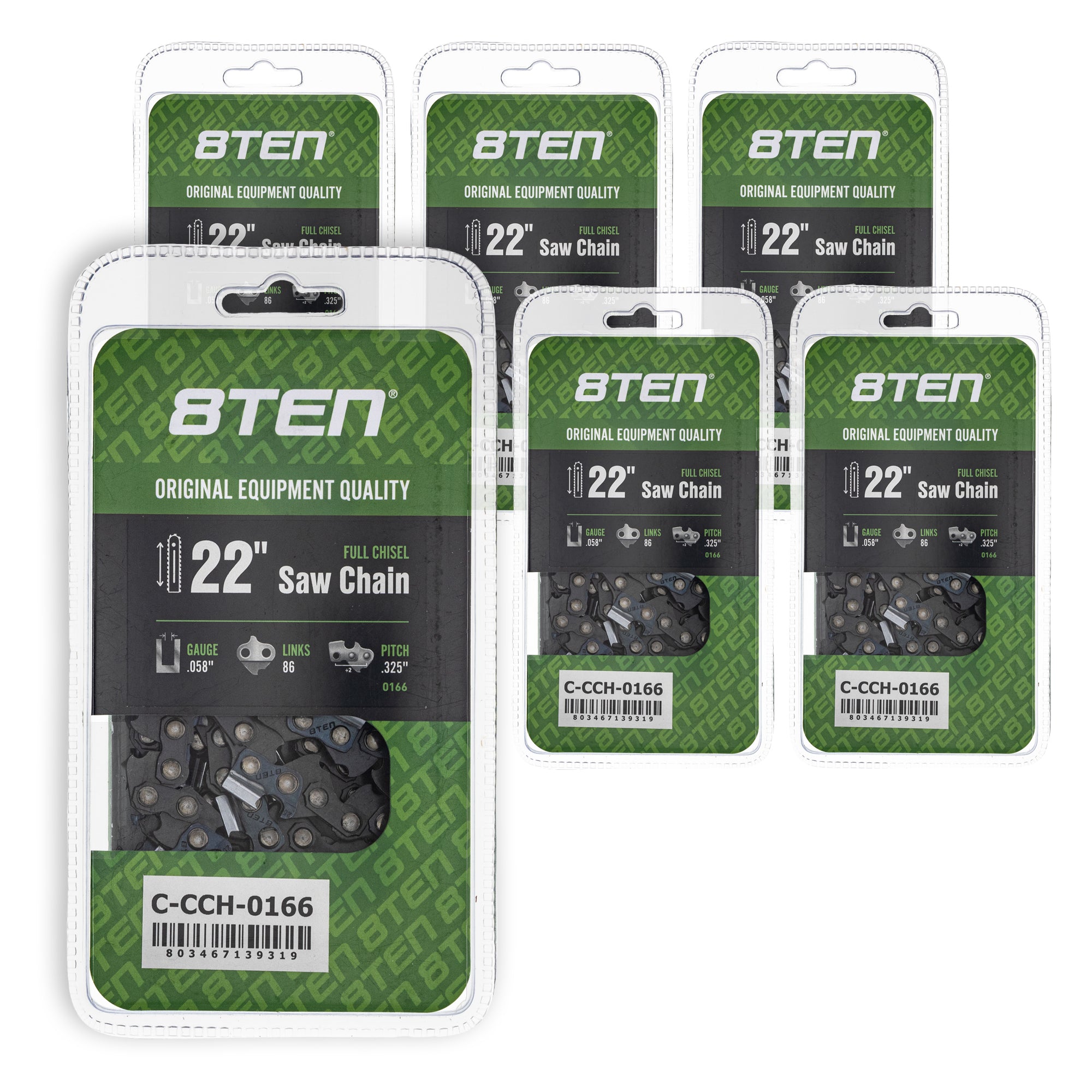 Chainsaw Chain 22 Inch .058 .325 86DL For 21LPX086G | 8TEN