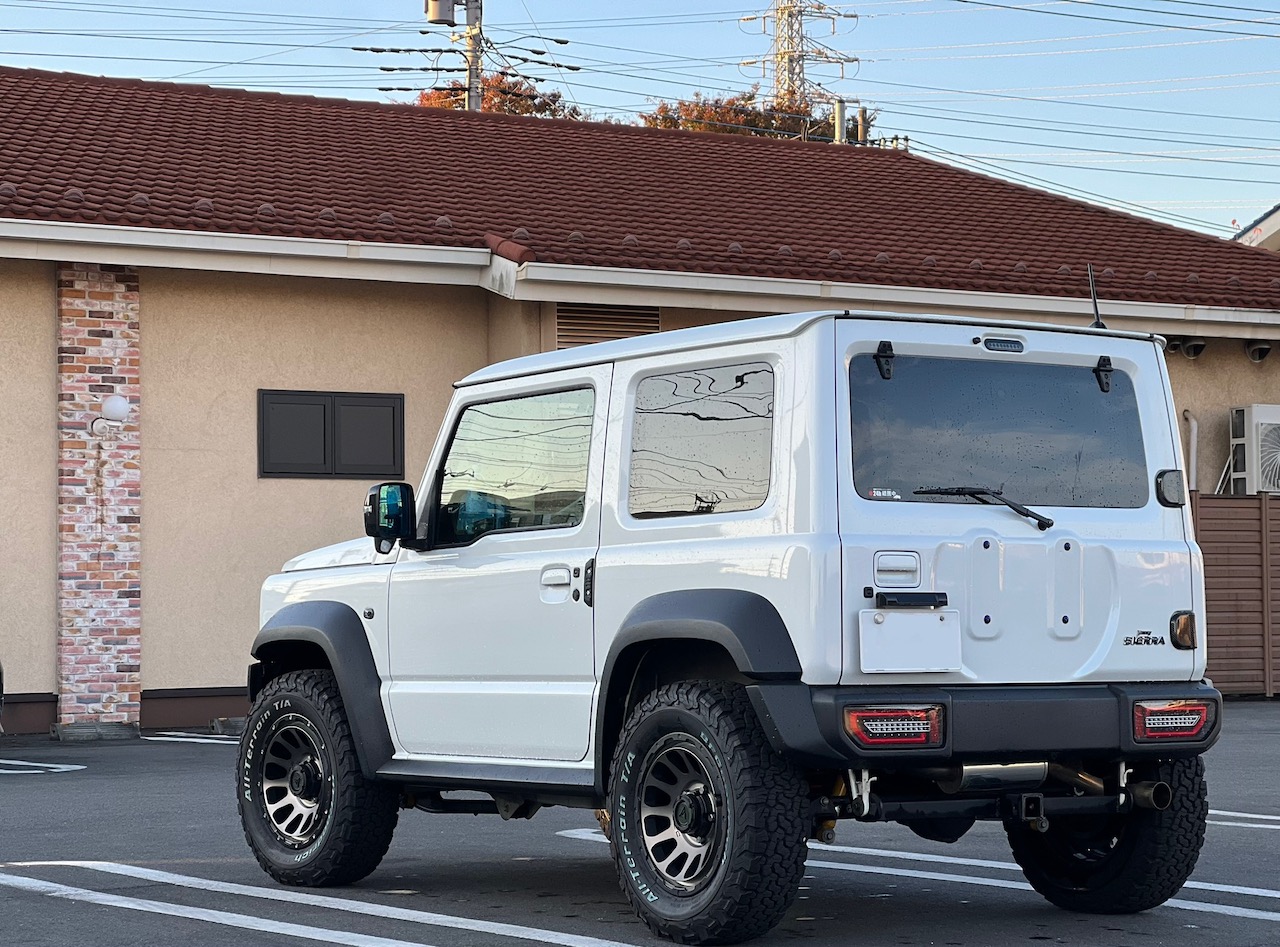 JB64/74ジムニーのスペアタイヤレス化！見た目スッキリ&軽量化