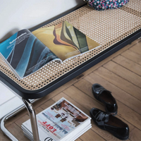 シルバーフレームラタンベンチ モダン×ナチュラルな万能チェア – 6JOHAN