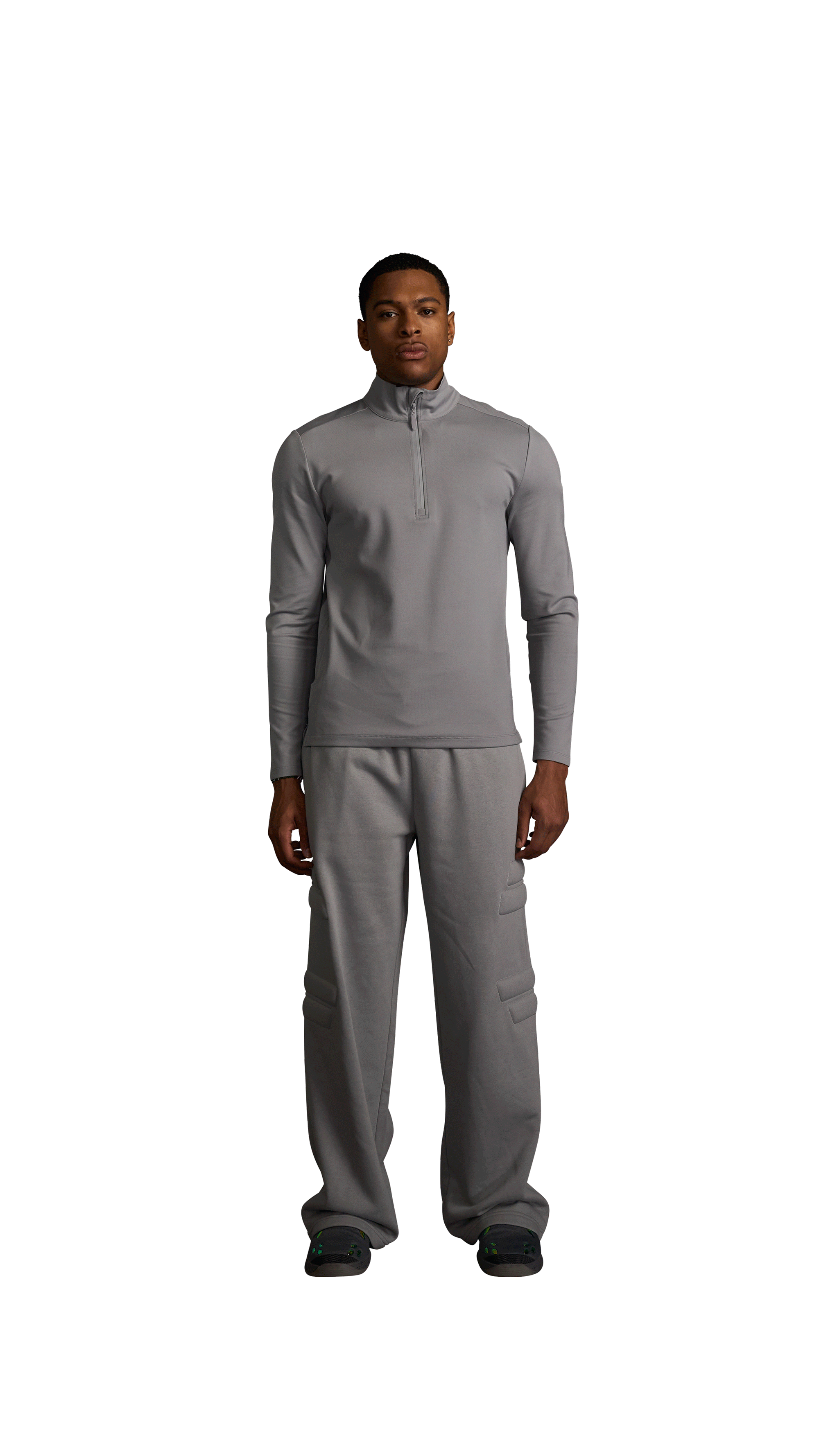COMMANDER QUARTER ZIP - Grey Nebula – 741 Performance