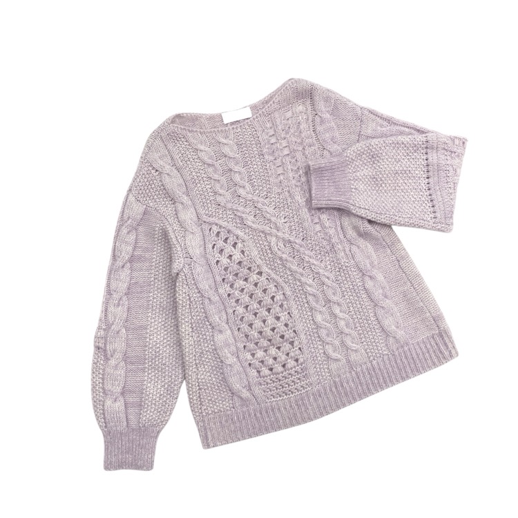 Mame Kurogouchi マメクロゴウチ Multi-Pattern Cable Knitted Sweater