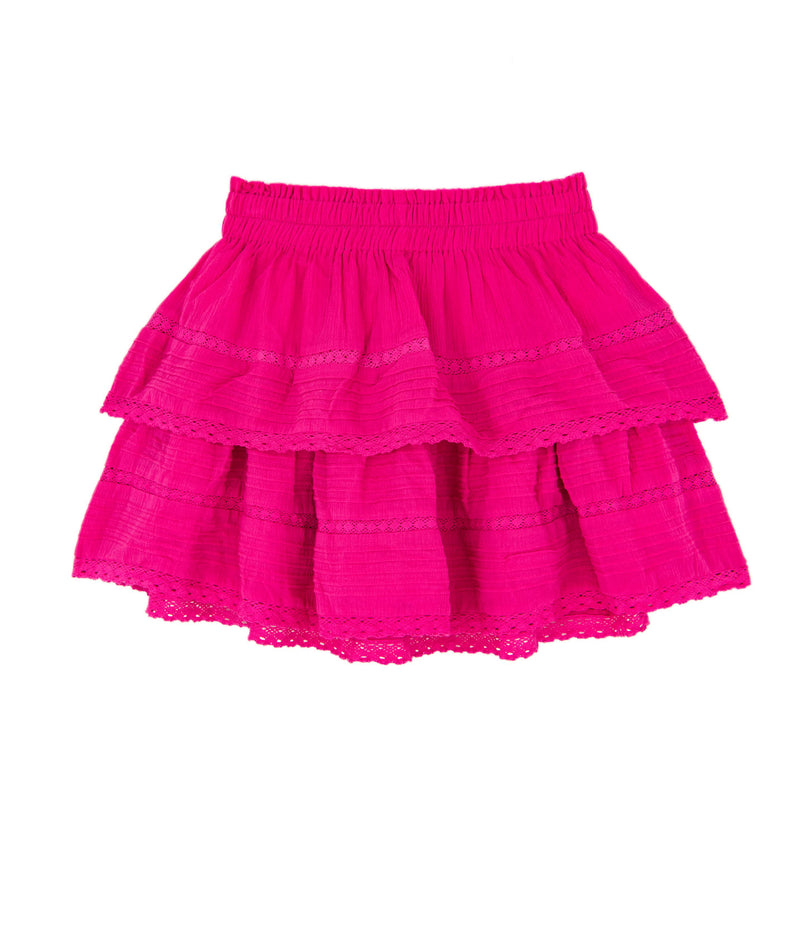 The Ariel Hot Pink Ruffle Skirt – 8apart