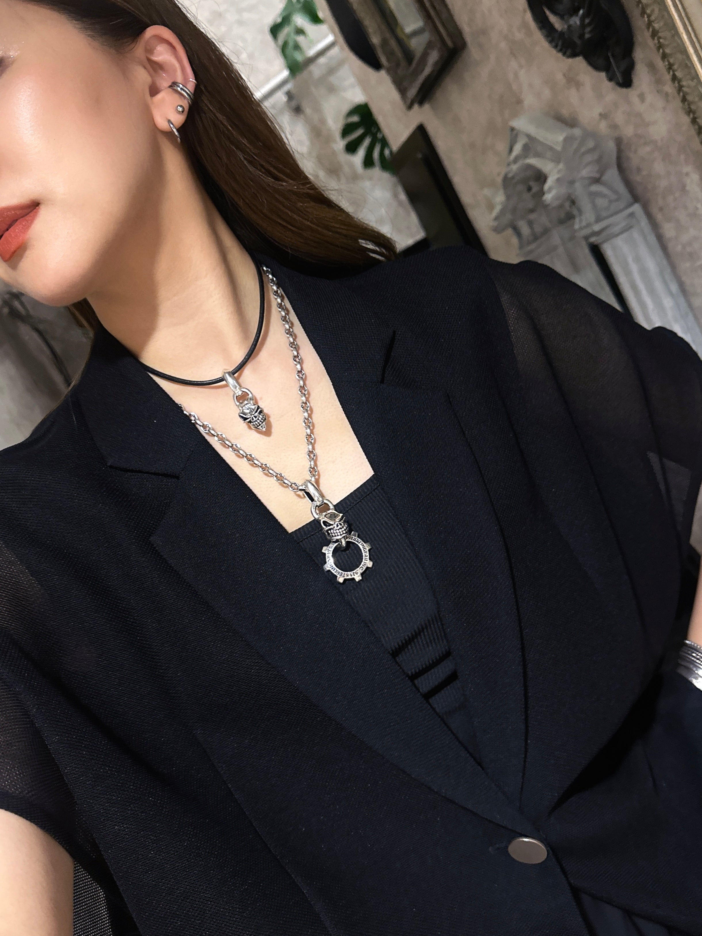 STARLINGEAR スターリンギア】STP004-Devil マイクロスカルペンダント