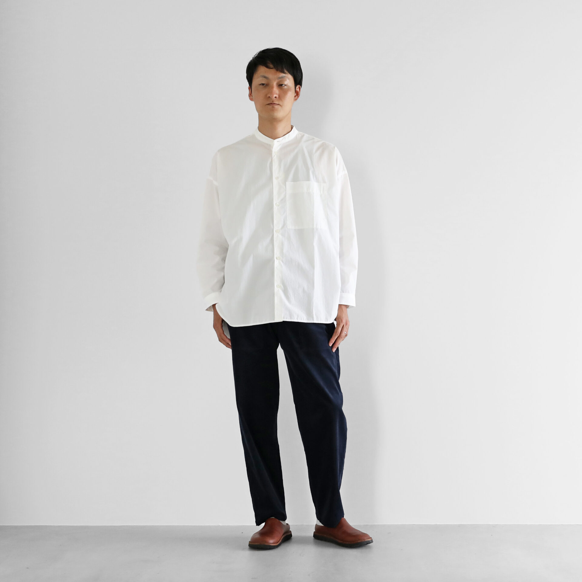 みじんコールイージーワークパンツ（キャメル＆ダークネイビー）【ユニ