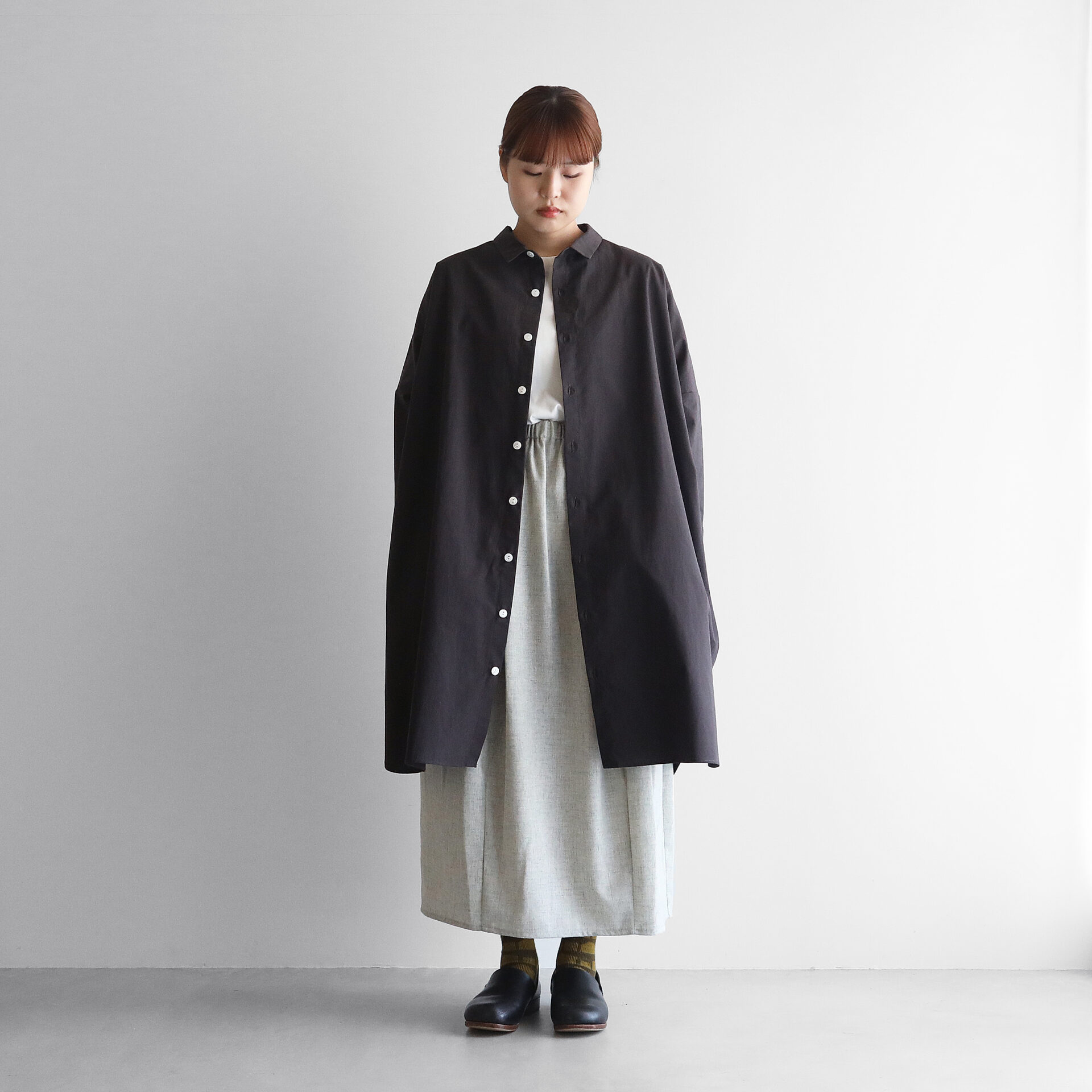 やわらかコットンロングシャツ 004が再入荷しました／ – HUIS | 遠州織物