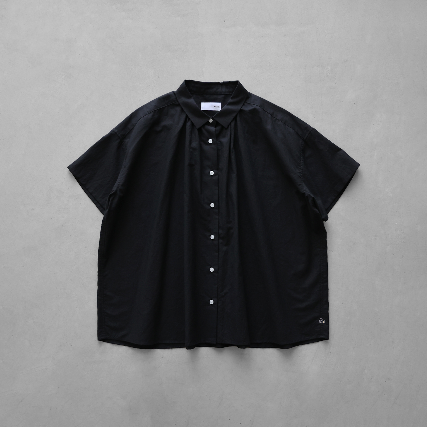 コットンリネン半袖ギャザーワイドブラウス U111をリリースしました