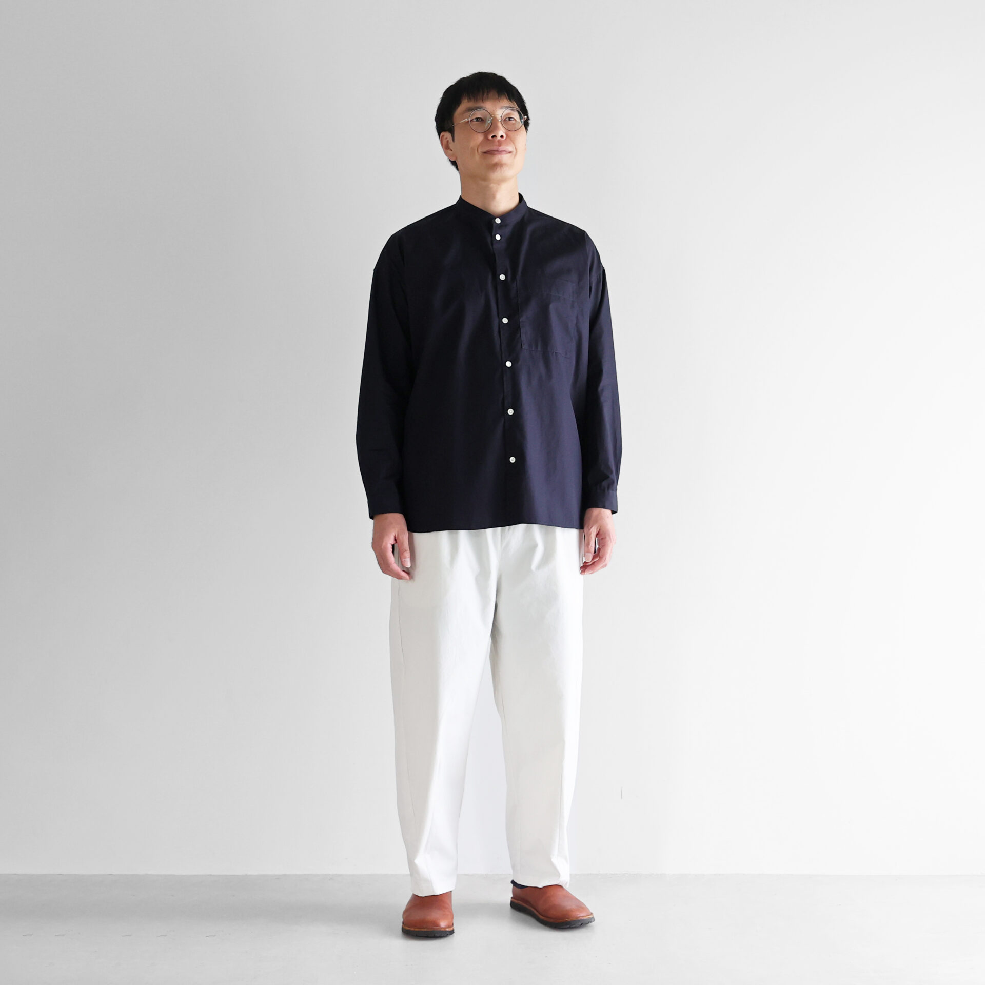 ギザコットンブロードバンドカラーオーバーシャツL 015Lをリリースしま