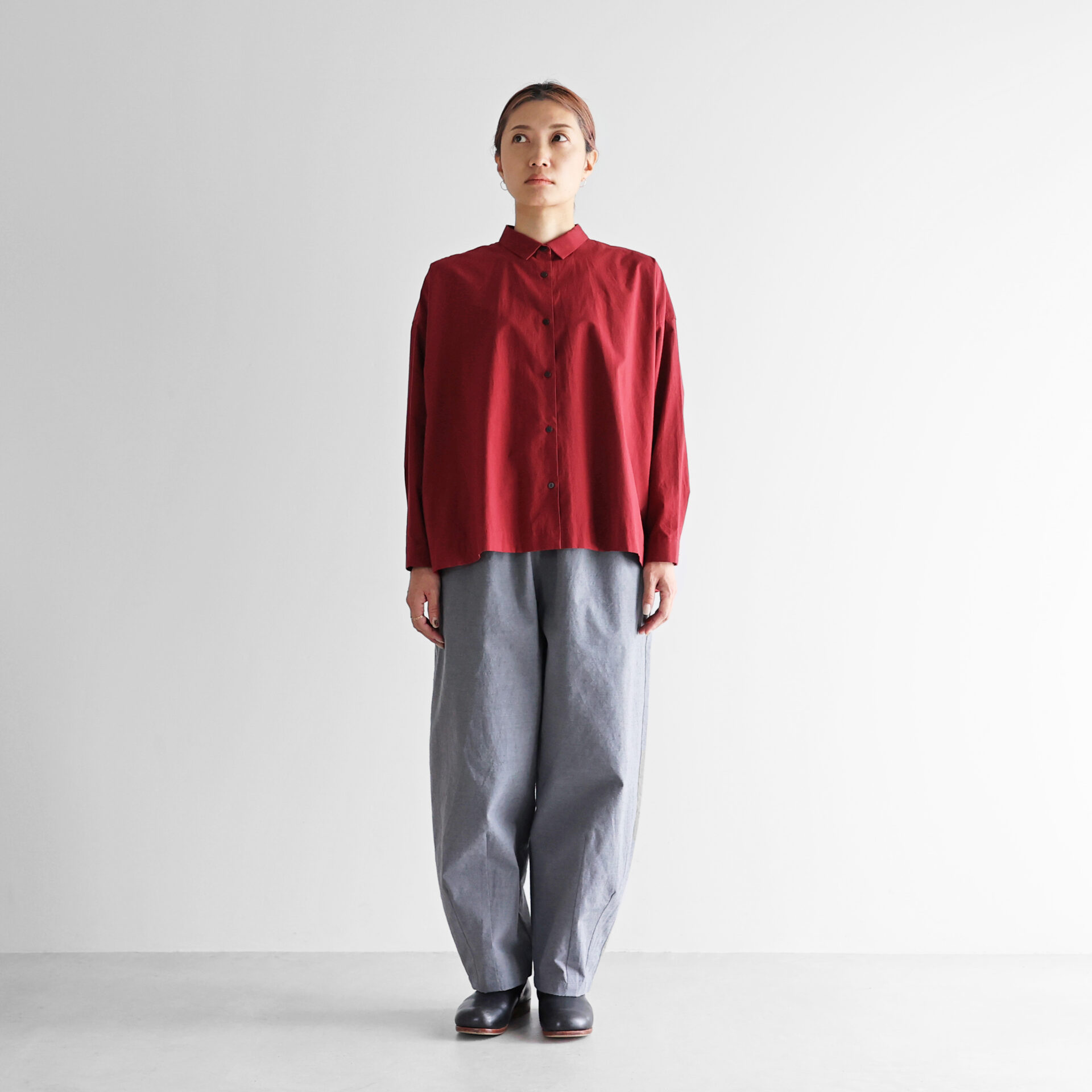 ウォッシャブルウールコットンバルーンパンツロング 506Lをリリース