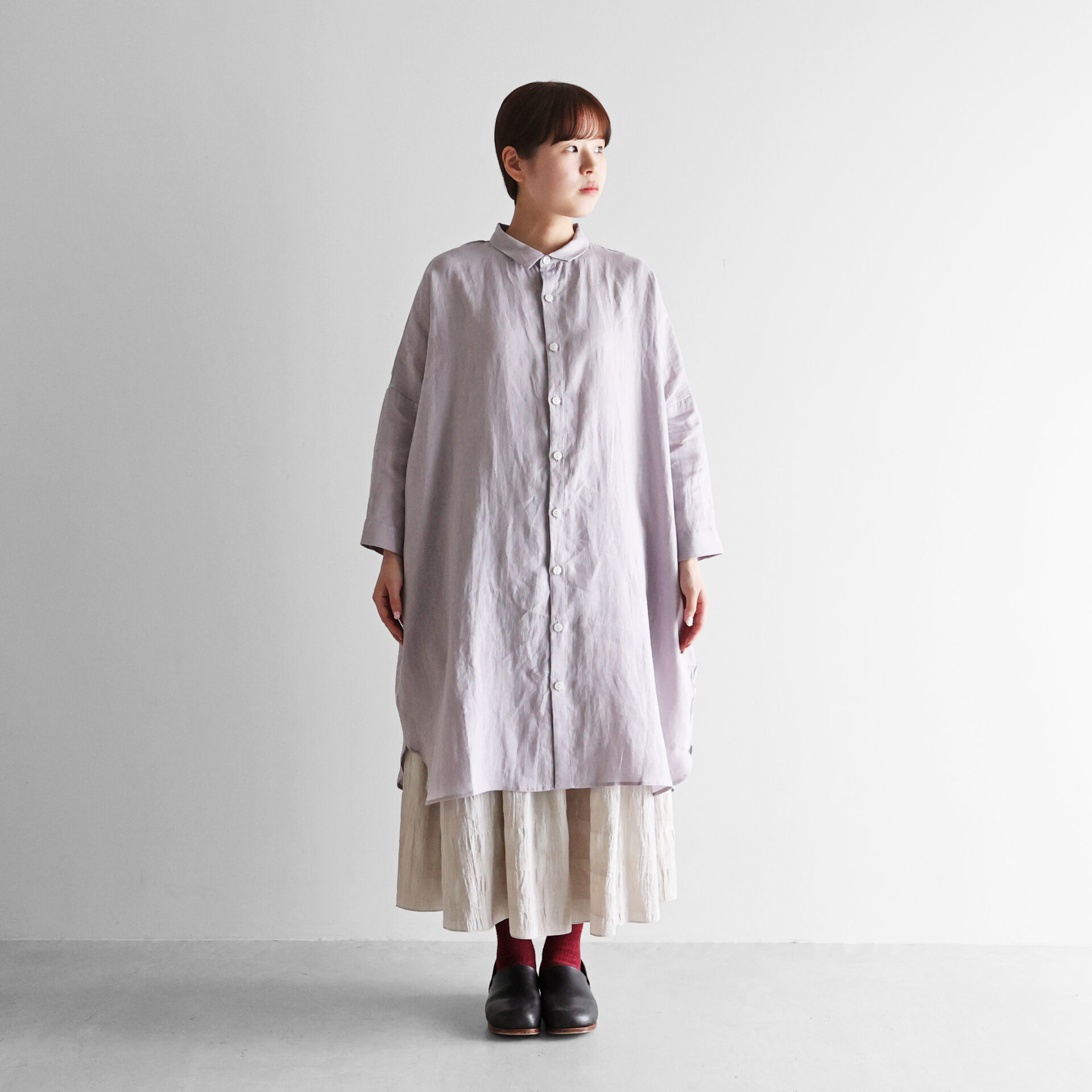 シャトルリネンロングシャツ【ユニセックス】004をリリースしました