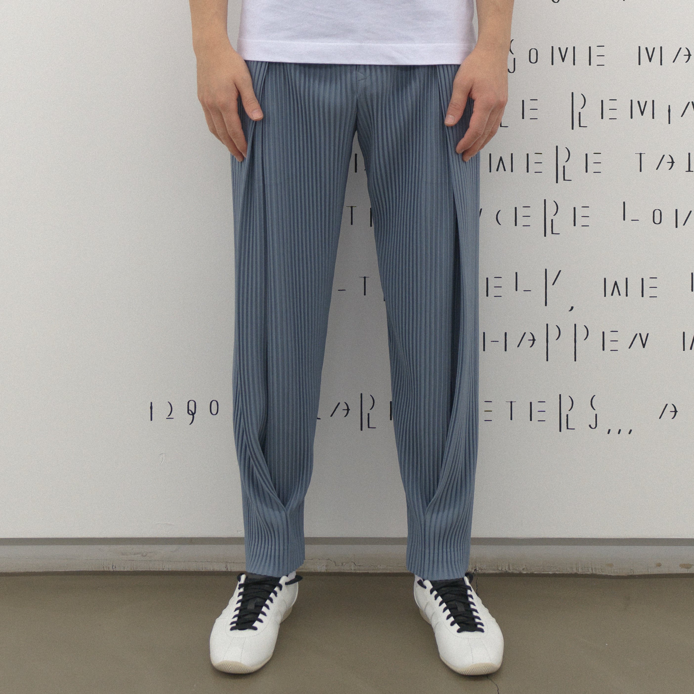 Homme Plissé Issey Miyake Tailored Pleats 1 Trousers Slate Blue